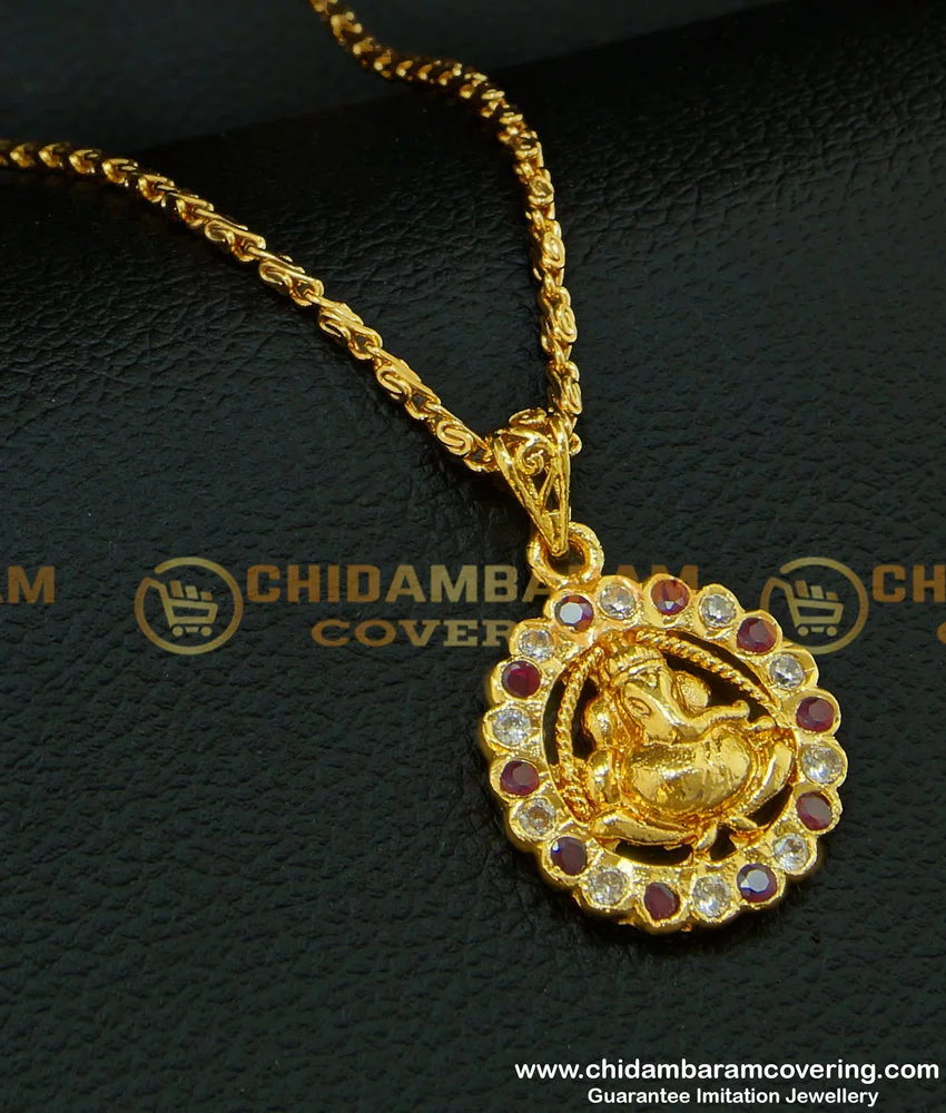 One gram gold ganesh shop pendant